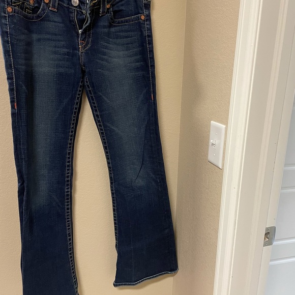 Gently worn flared bottom True Religion jeans - Picture 3 of 4